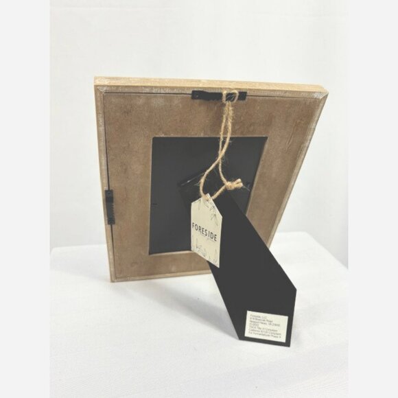 Morgan Picture Frame – Rustic Wood & White Accent - Picture 3 of 3